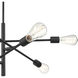 Decco 6 Light 25.5 inch Matte Black Indoor Pendant Ceiling Light